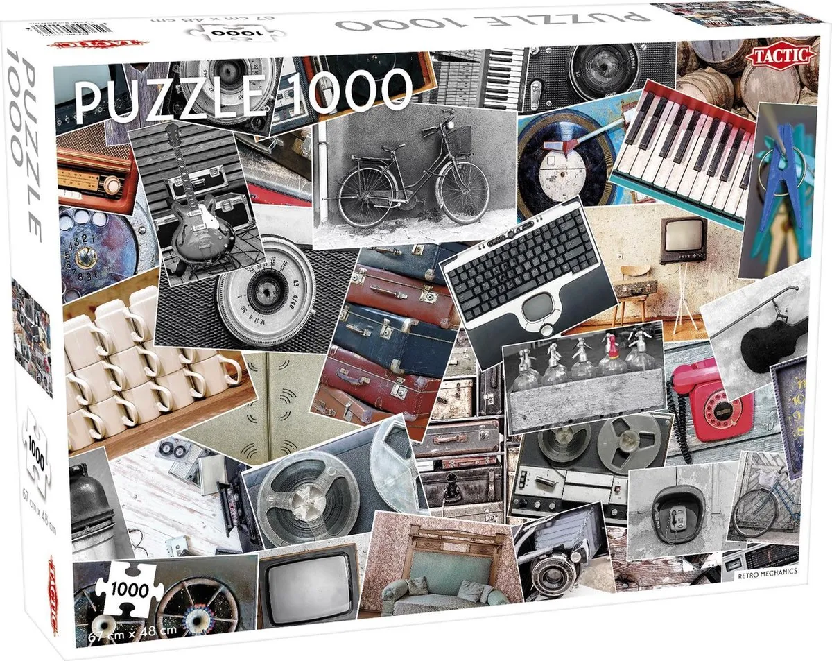 Tactic Retro Mechanics Puzzel 1000 Stuks