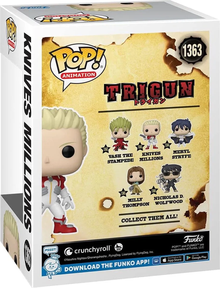 Funko Trigun POP! Knives Verzamelfiguur - 9cm - Multicolor