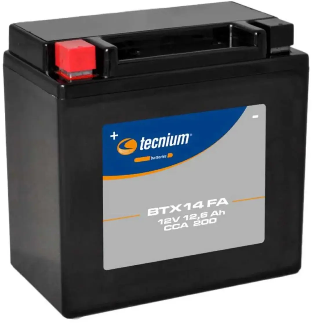 Tecnium Btx14 12v 12.6ah Agm-accu Transparant