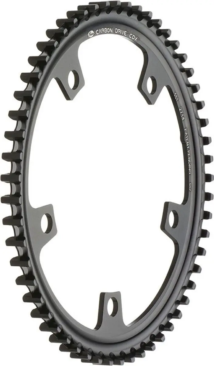 Gates tandwiel 55 CDX sh di2 aluminium voor 5 arm 130 zwart