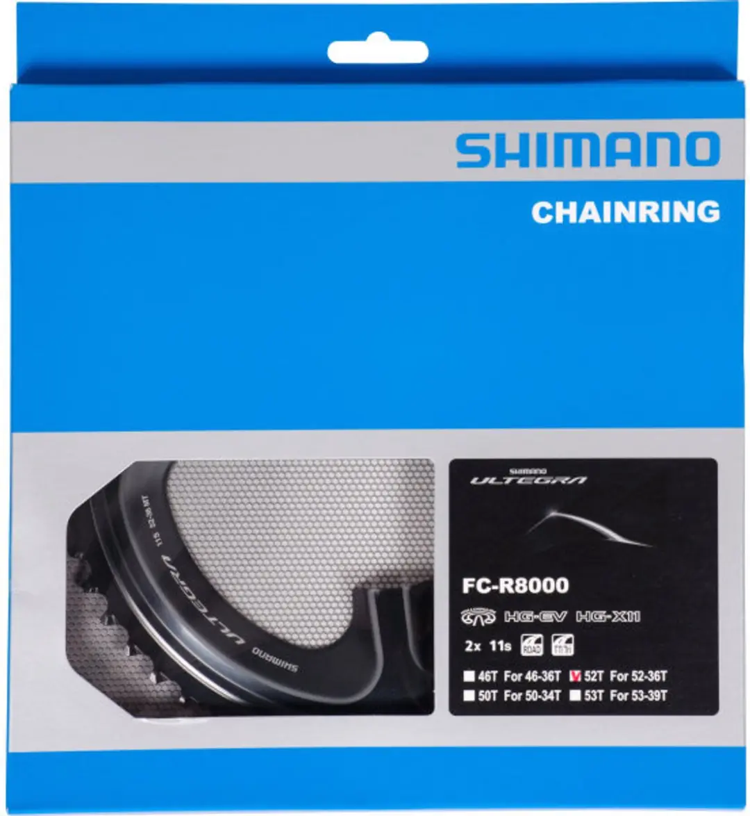 Shimano Ultegra FC-R8000 Kettingblad 52T - 11 Speed - Zwart