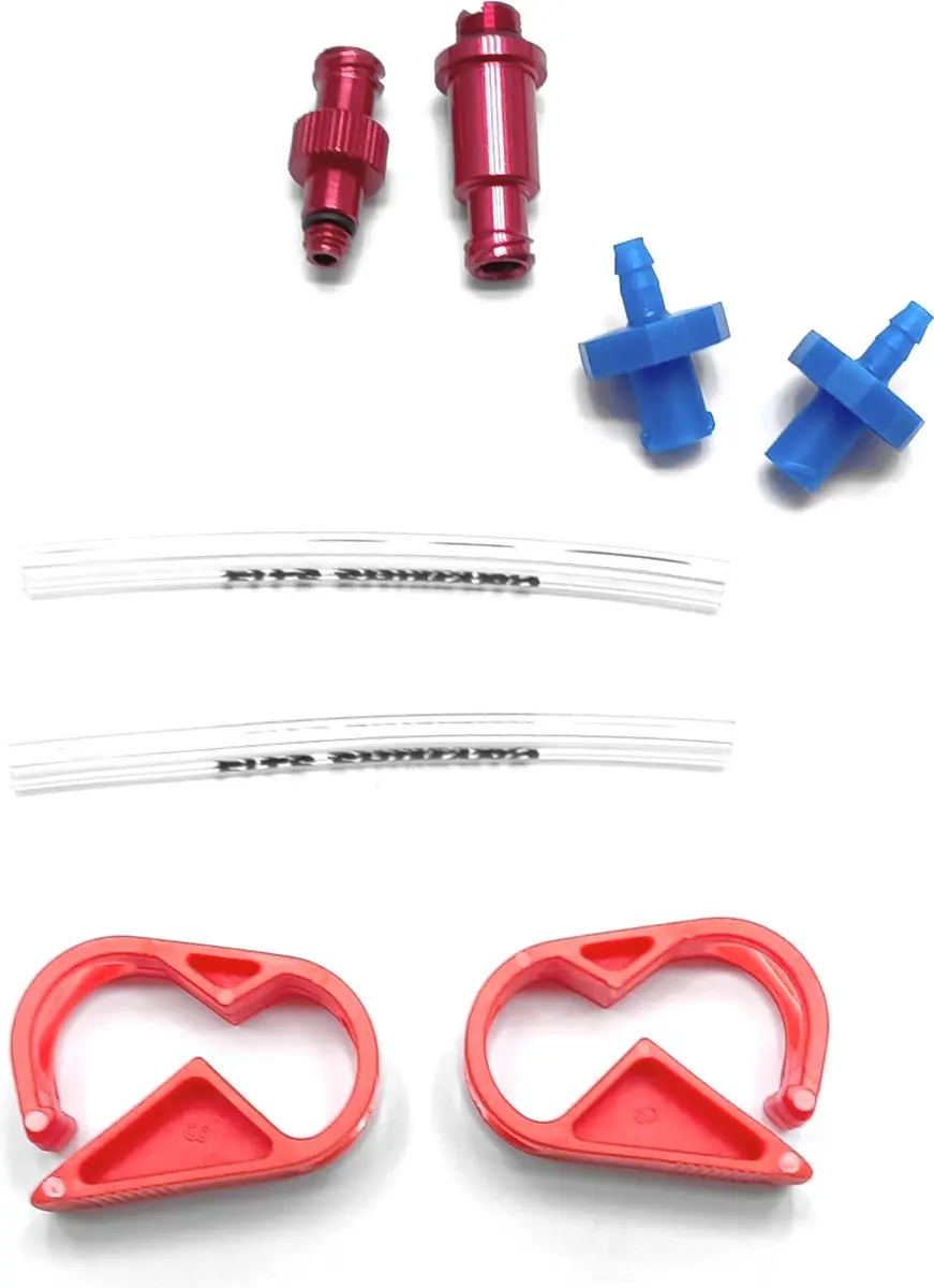 Elvedes Shimano Ontluchtingsadapter Set - Rood/Blauw