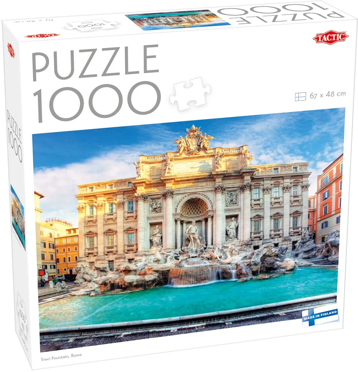 Tactic Puzzel Around the World Trevi Fountain Rome 1000 Stuks - Multicolor