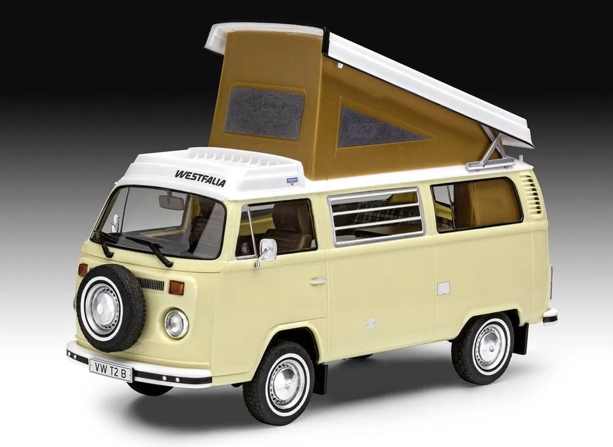 Revell 07676 Volkswagen T2 Camper Bus Modelbouwpakket - 1:24 - Multi