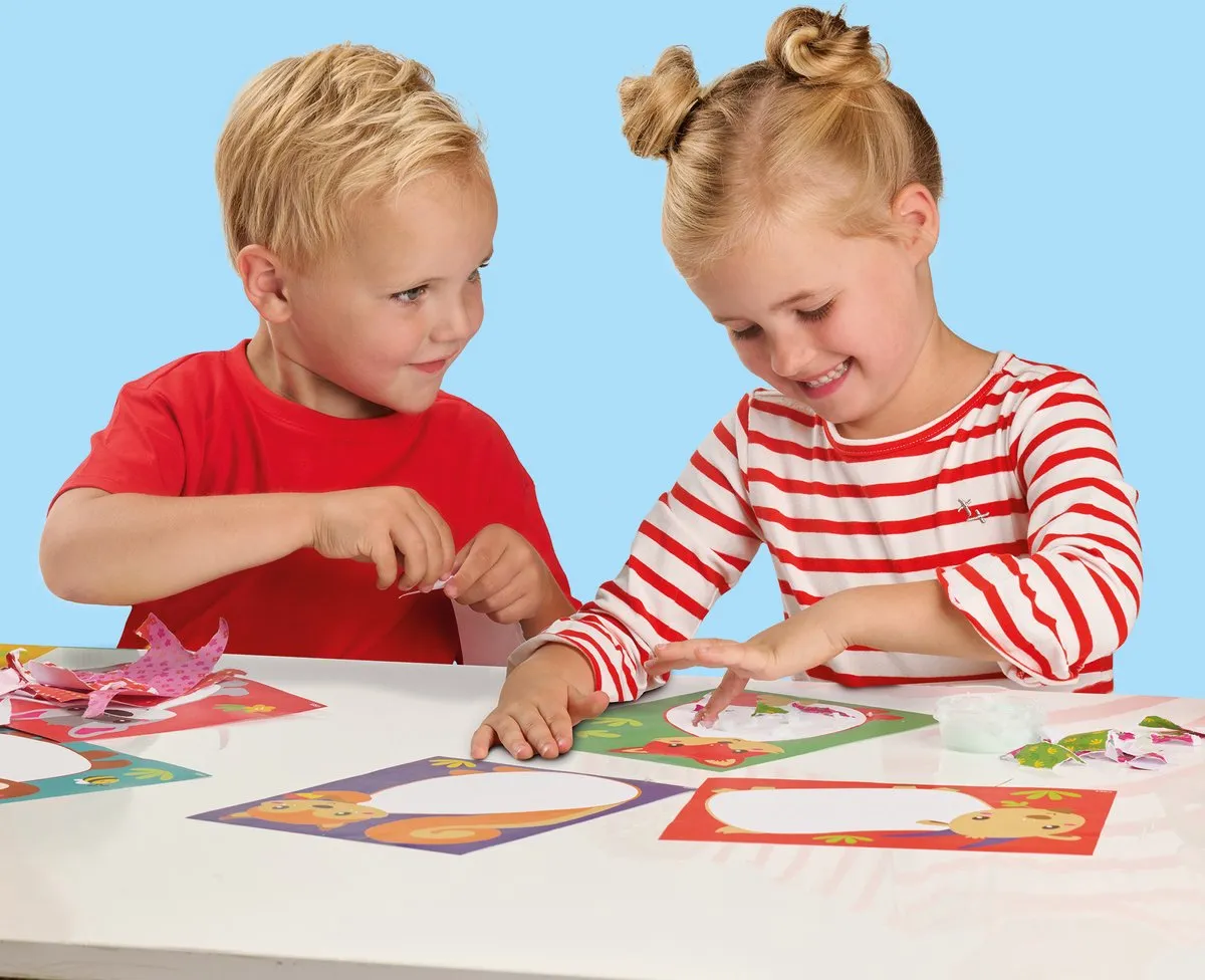 SES Creative My First Scheuren en Plakken - Dieren - Multicolor
