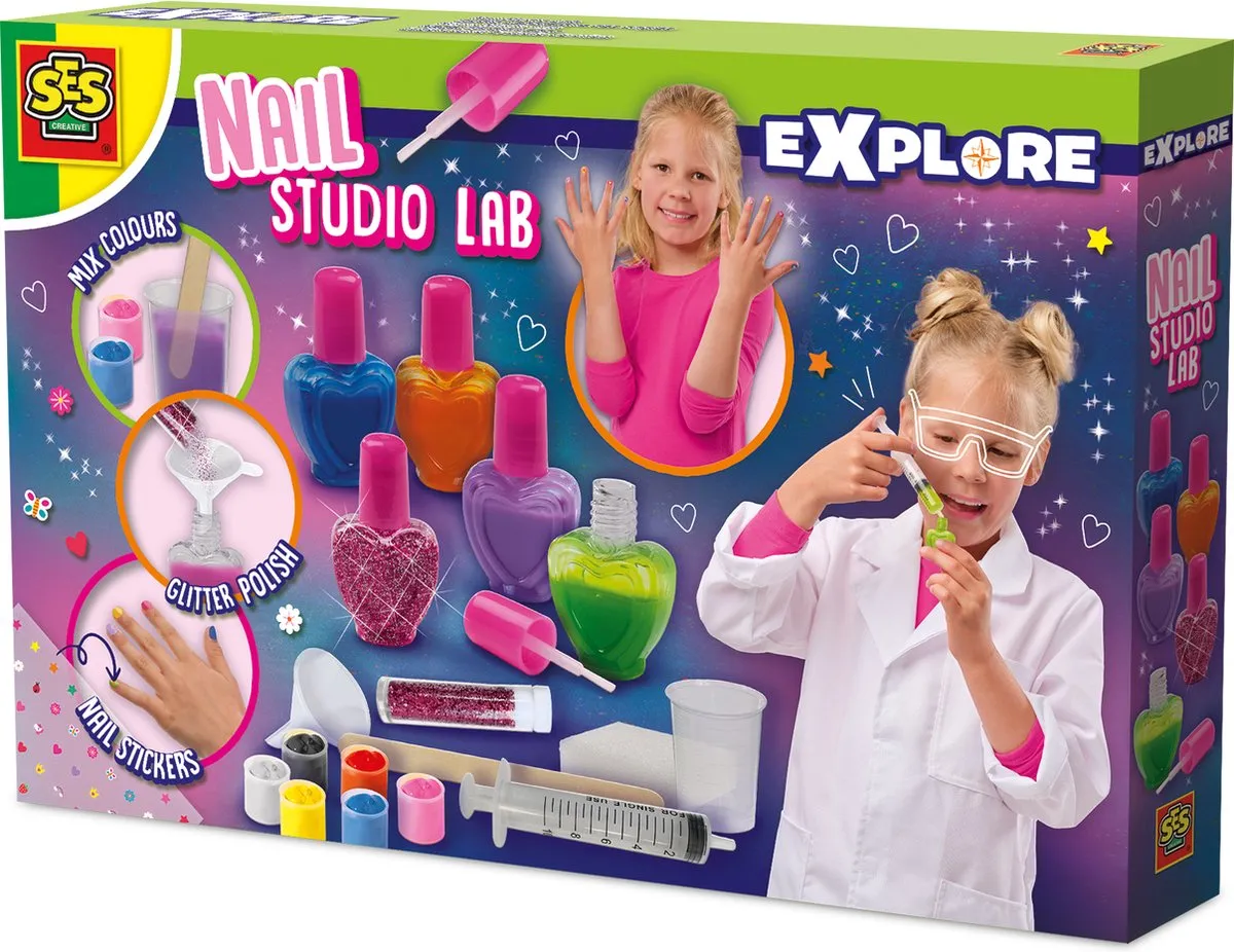 SES Creative Explore Nagelstudio Lab Nagellakset Multicolor