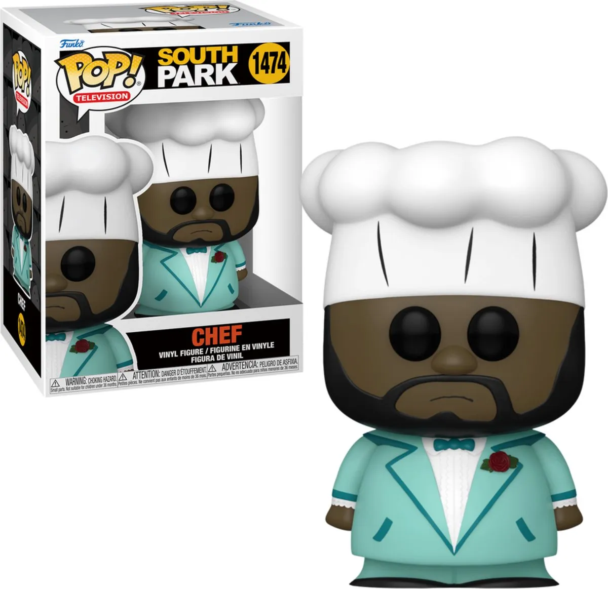 Funko Pop South Park Chef in Suit #1474 - Multi