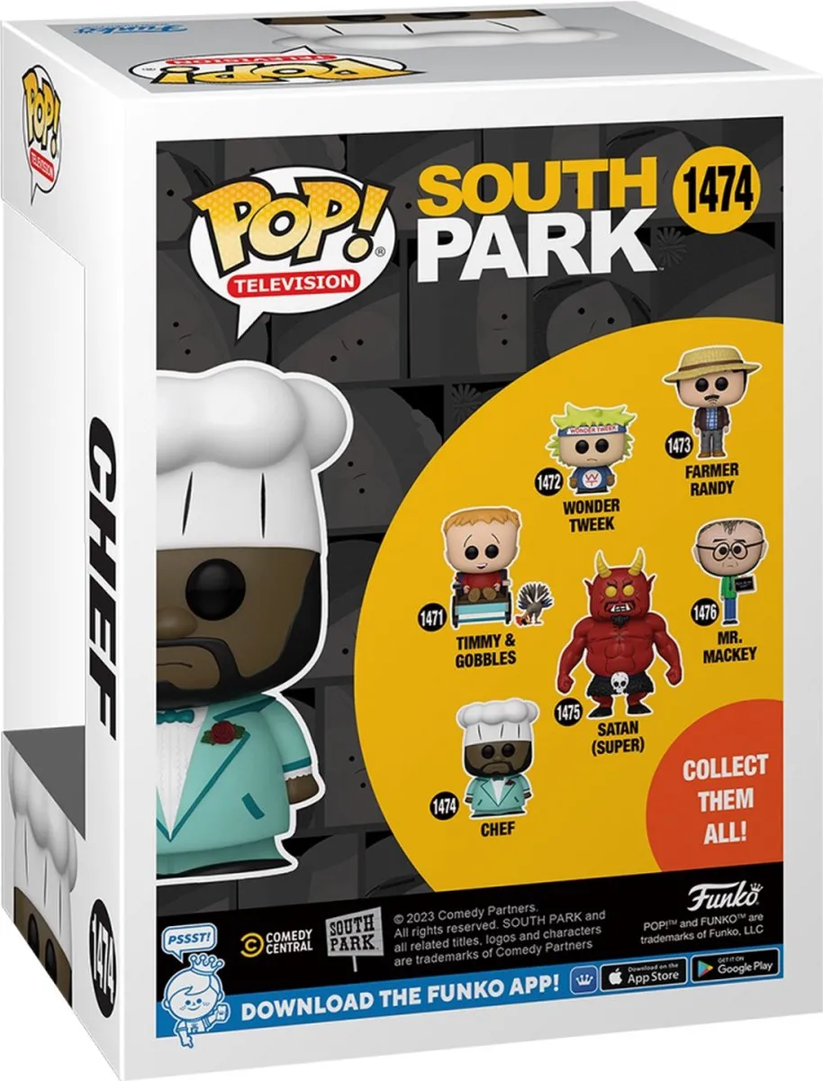 Funko Pop South Park Chef in Suit #1474 - Multi