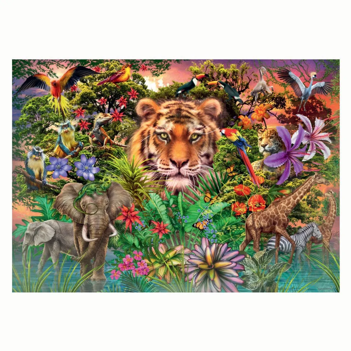Ravensburger Jungle Tiger Legpuzzel 1000 Stuks - MPN 12001273