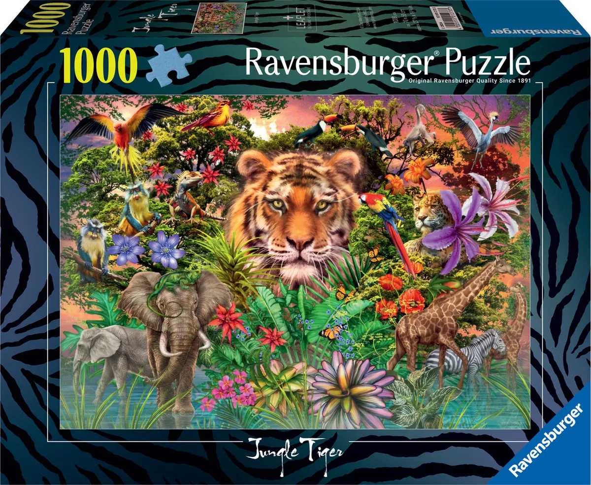 Ravensburger Jungle Tiger Legpuzzel 1000 Stuks - MPN 12001273