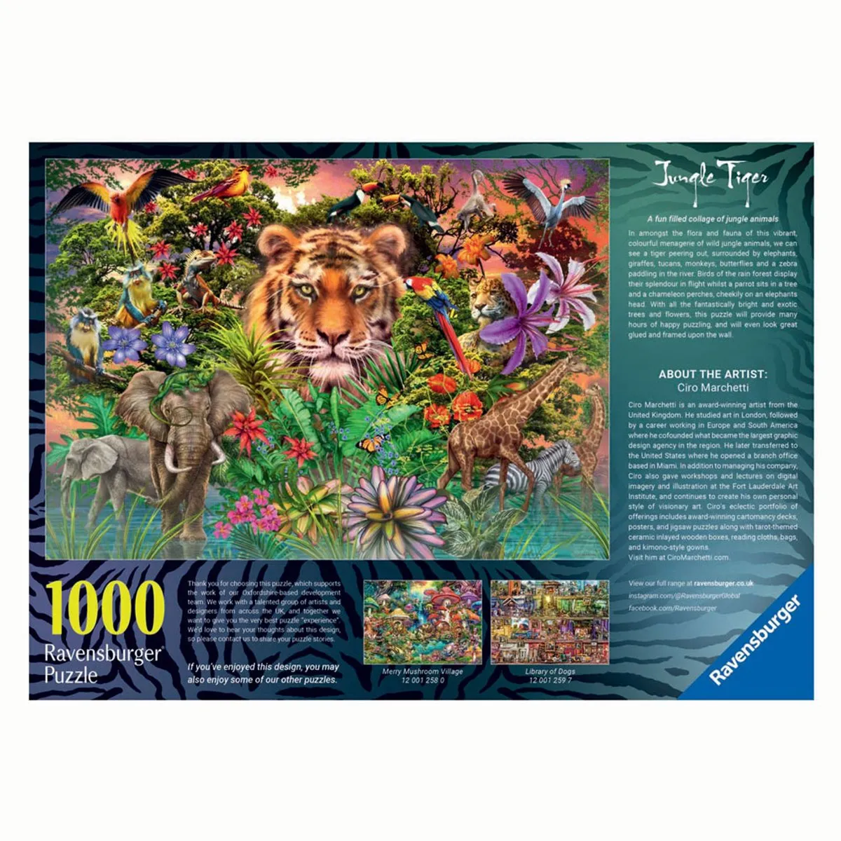 Ravensburger Jungle Tiger Legpuzzel 1000 Stuks - MPN 12001273