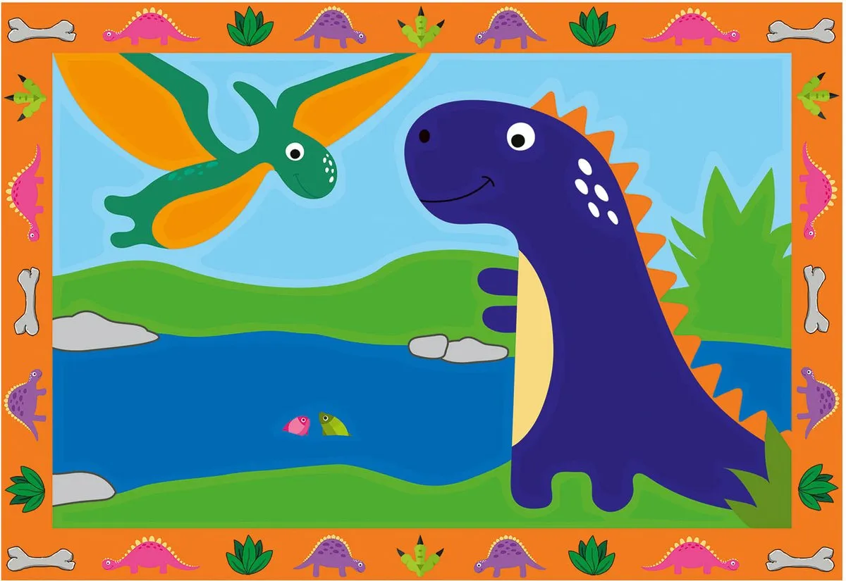 Ravensburger CreArt Land of the Dinosaurs Schilderen op nummer - 15 Kleuren - afbeelding 6 van 6