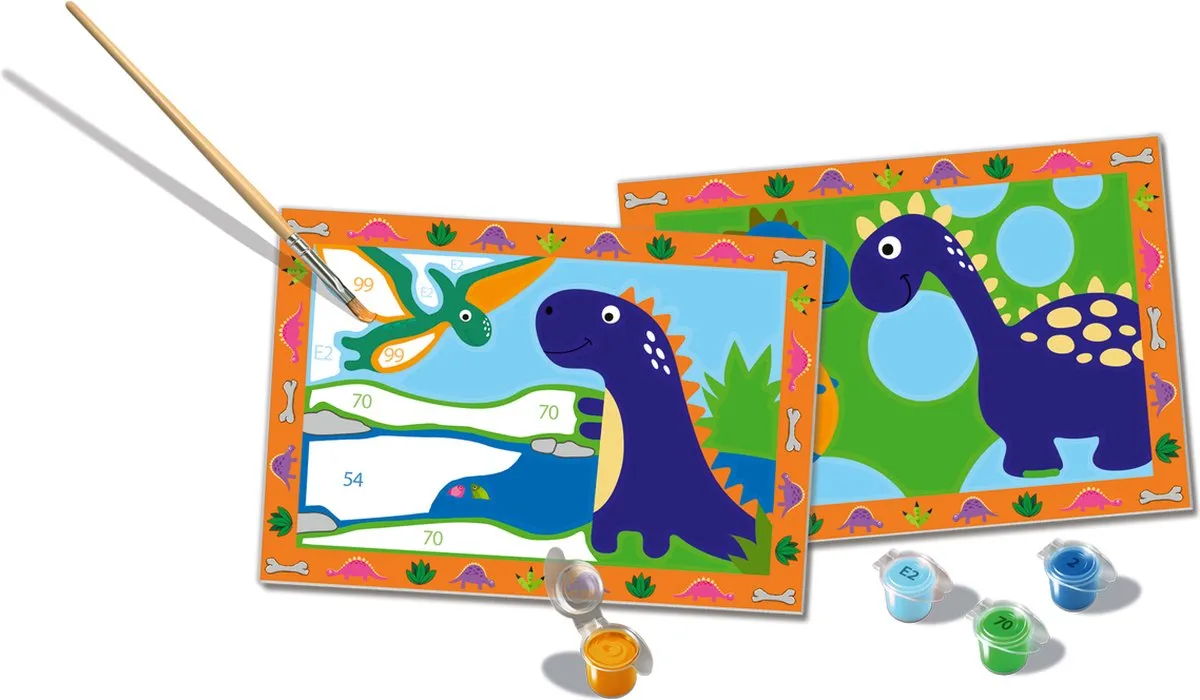 Ravensburger CreArt Land of the Dinosaurs Schilderen op nummer - 15 Kleuren