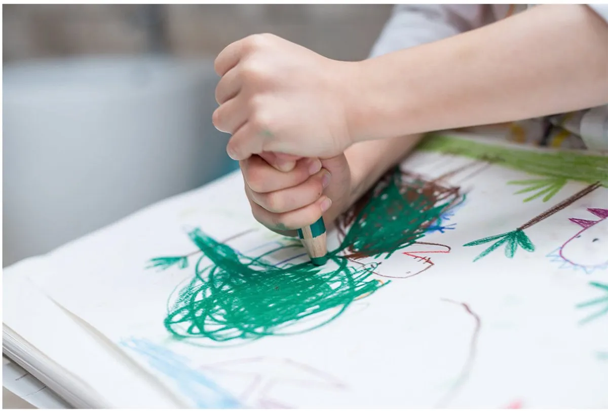 STABILO woody 3 in 1 - Multi Talent Kleurpotloden - Etui Met 10 Kleuren