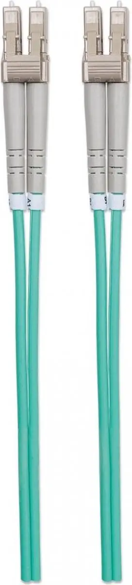 Intellinet 750868 Glasvezelkabel OM3 LC Aqua - 1m