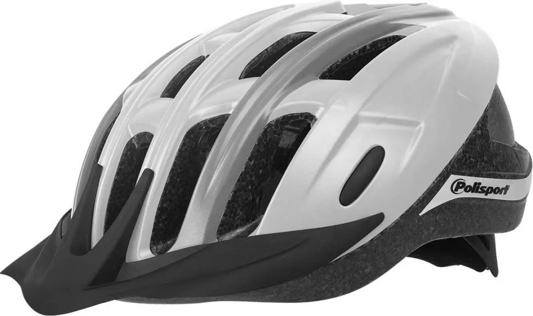Polisport Ride In Fietshelm M - 54-58cm - Wit/grijs - afbeelding 2 van 3