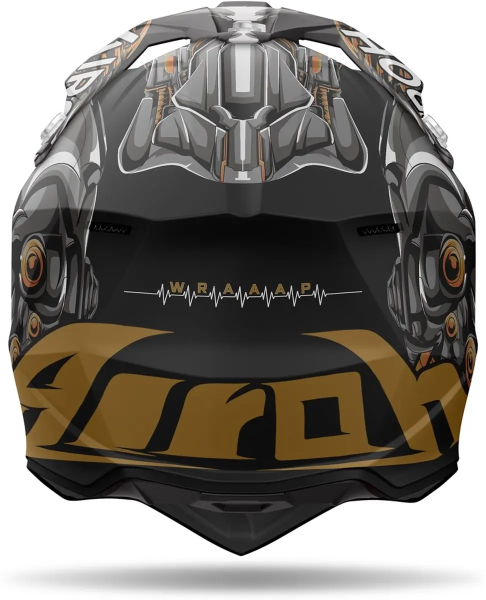 Airoh Wraaap Cyborg Crosshelm - XS - Multicolor