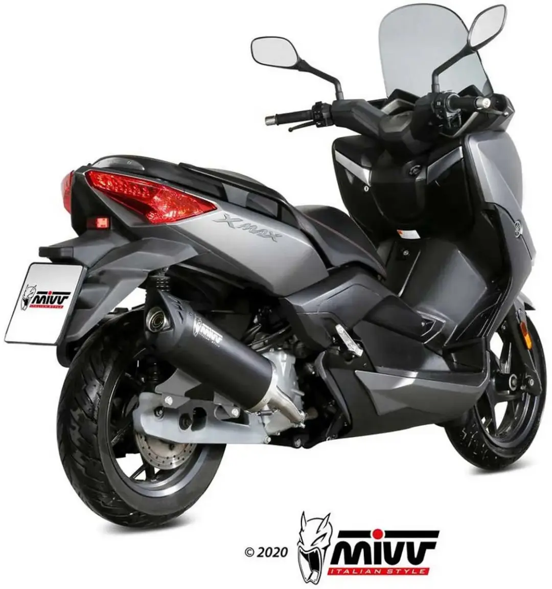 Mivv Mover Yamaha X-max 125 Mv.ya.0002.lv Slip On Uitlaatdemper - Zilver