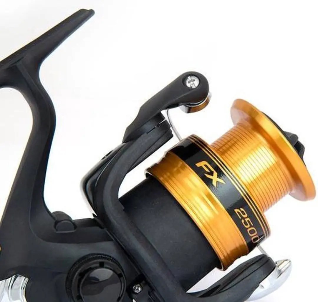 Shimano FX 2500 HG Vismolen - 3 Lagers - Zwart/Goud - afbeelding 6 van 6