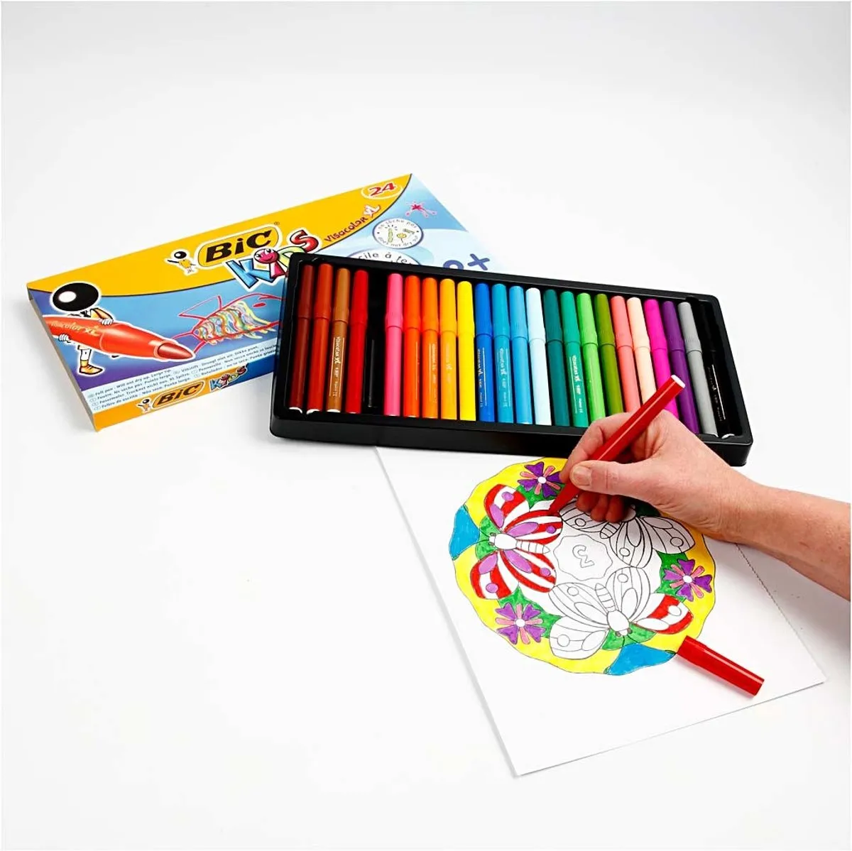 Bic Kids Visacolor XL Kleurstiften - 24 Stuks - afbeelding 6 van 6