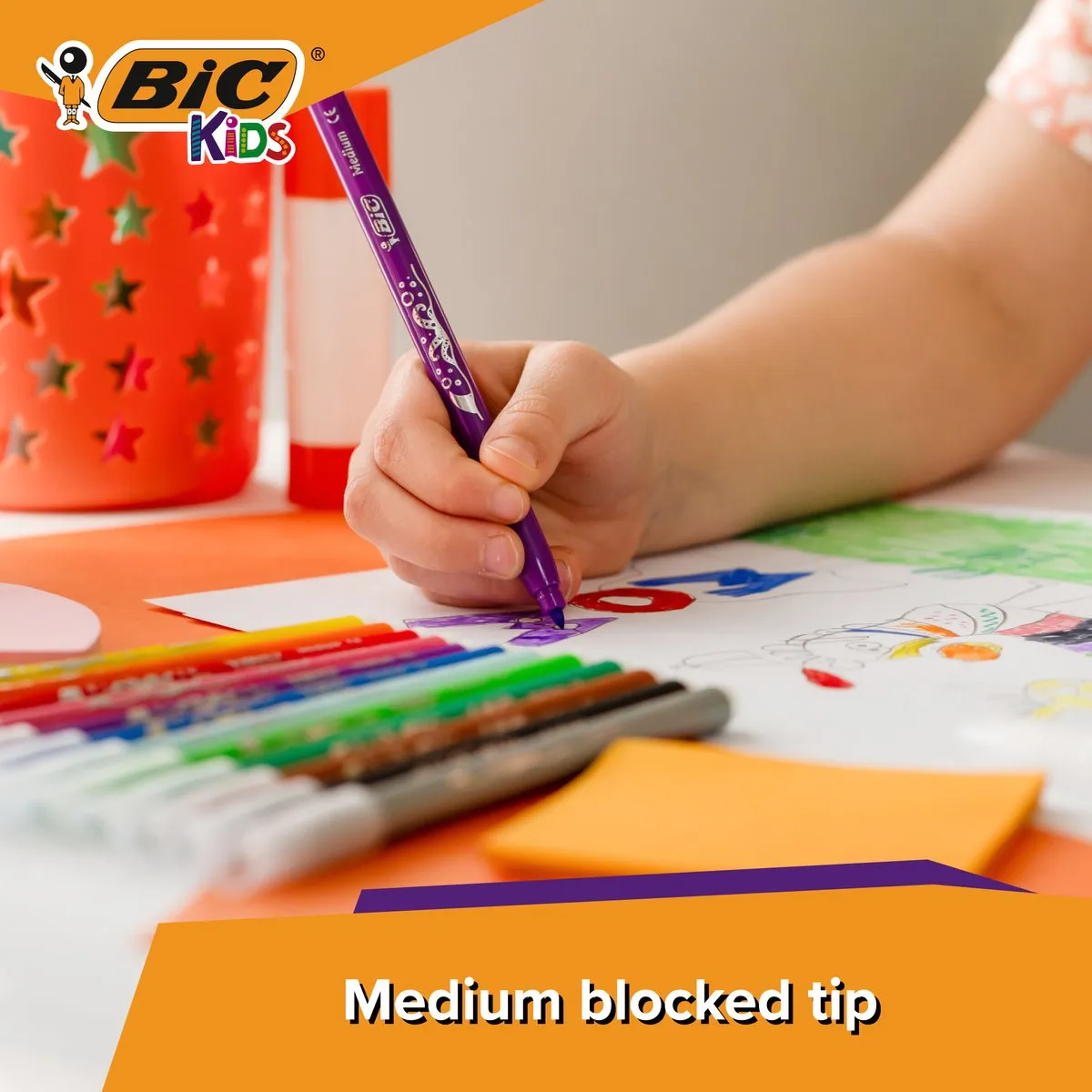 Bic Kid Couleur Ultra Viltstiften - 24 Stuks Multicolor
