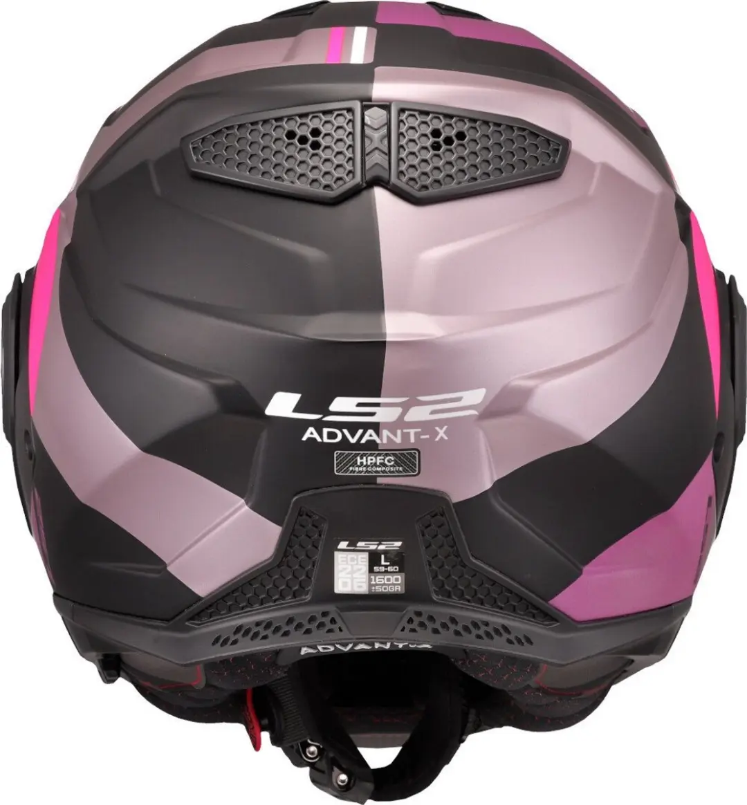 LS2 FF901 Advant X Systeemhelm - XL - Grijs Paars