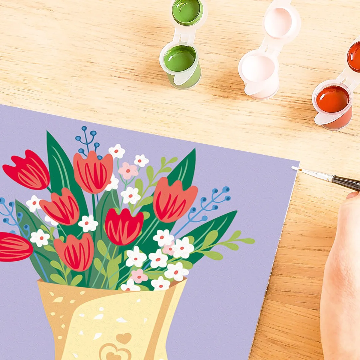 Ravensburger Tulip Bouquet Schilderen op Nummer - Meerkleurig