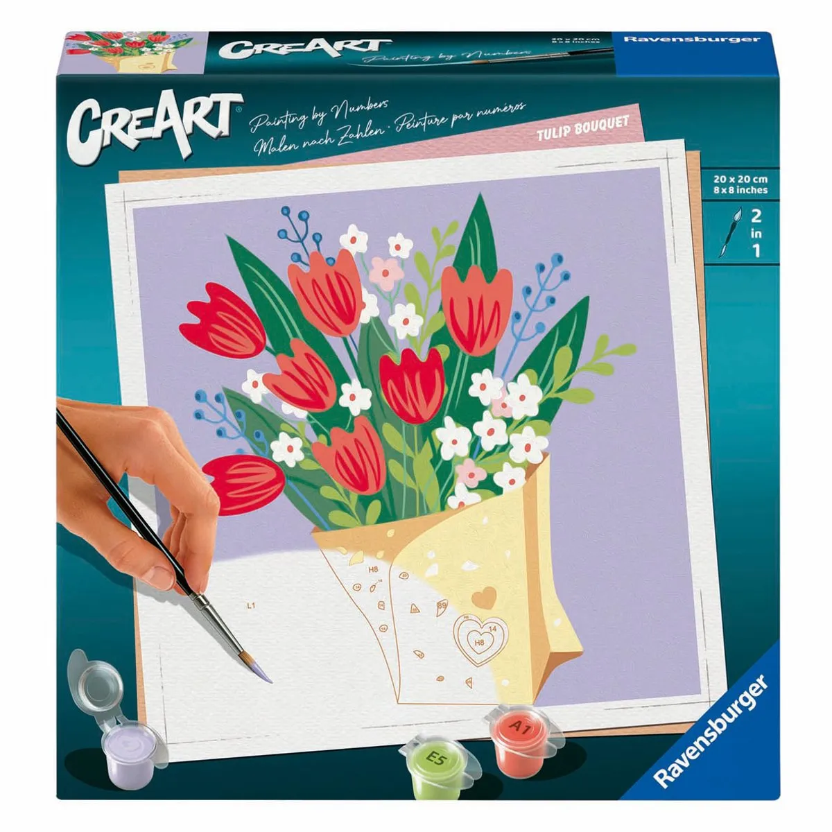 Ravensburger Tulip Bouquet Schilderen op Nummer - Meerkleurig