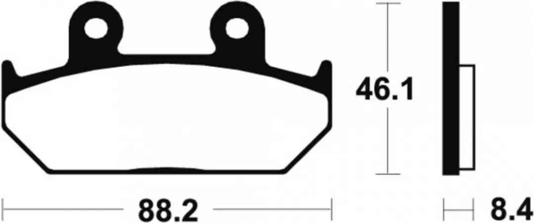tecnium remblokje voor motor honda 750 vfr f 1986 tot 1987 mf100 / av nieuw