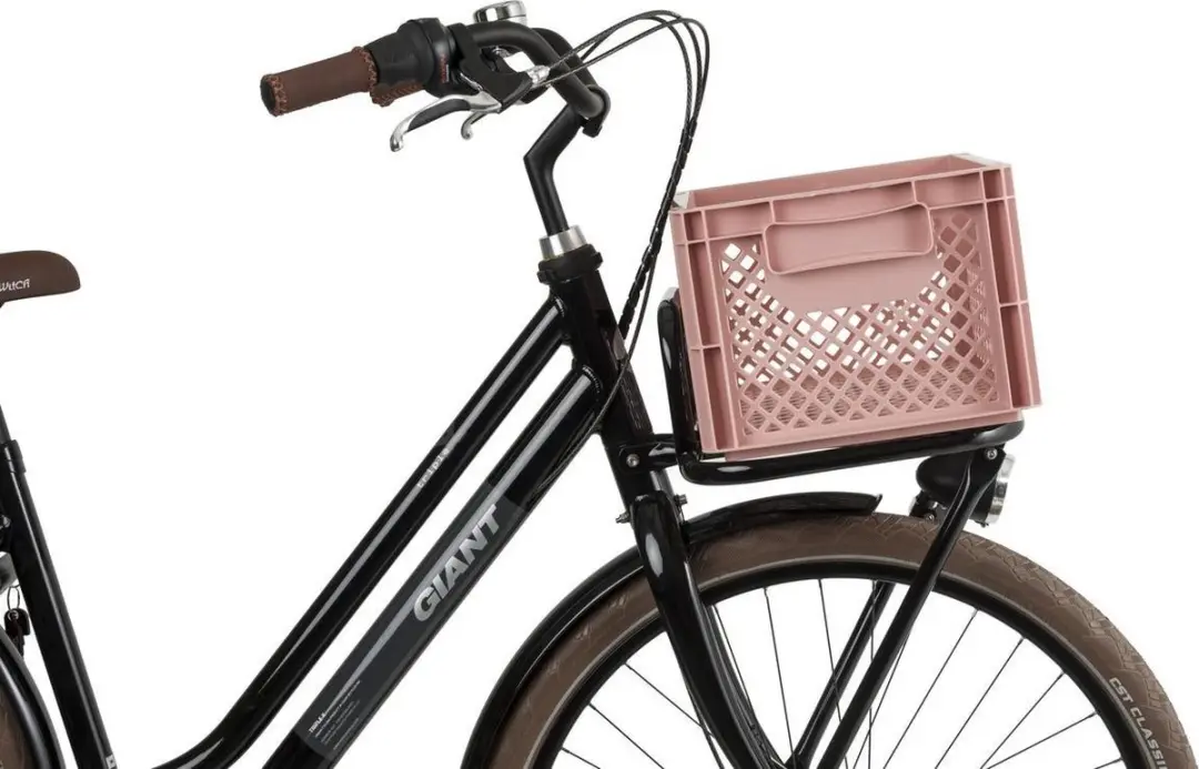FastRider Fietskrat Medium 22L - Oudroze - afbeelding 4 van 6
