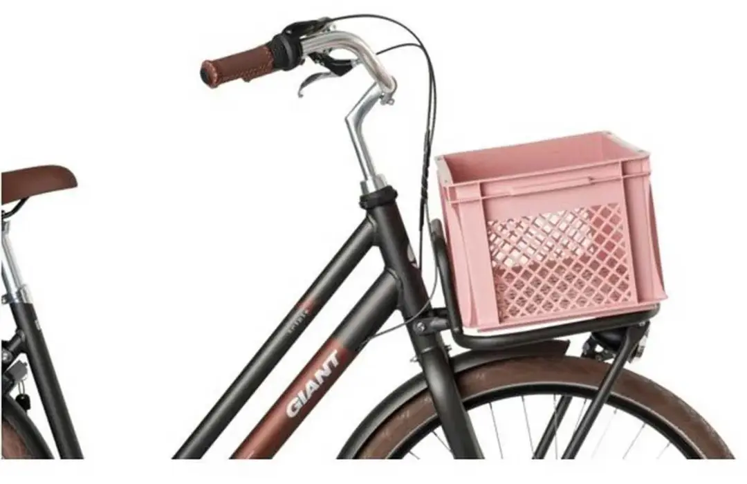 FastRider Fietskrat Medium 22L - Oudroze - afbeelding 3 van 6