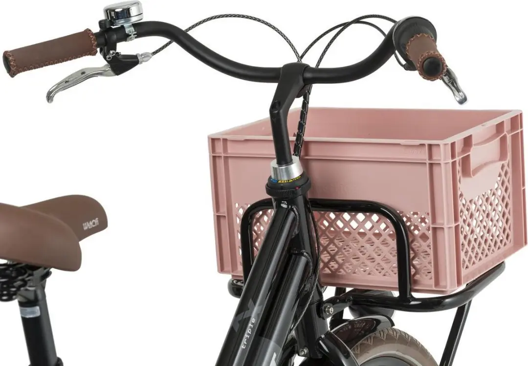 FastRider Fietskrat Medium 22L - Oudroze - afbeelding 6 van 6