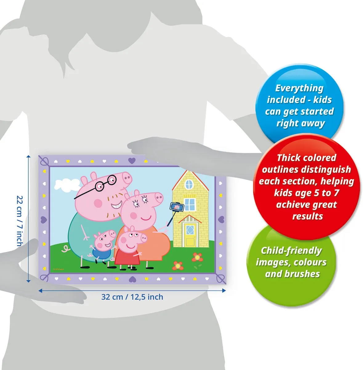 Ravensburger Peppa Pig Schilderen op Nummer - Meerkleurig