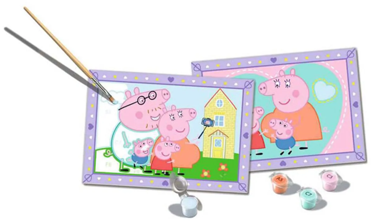 Ravensburger Peppa Pig Schilderen op Nummer - Meerkleurig - afbeelding 6 van 6