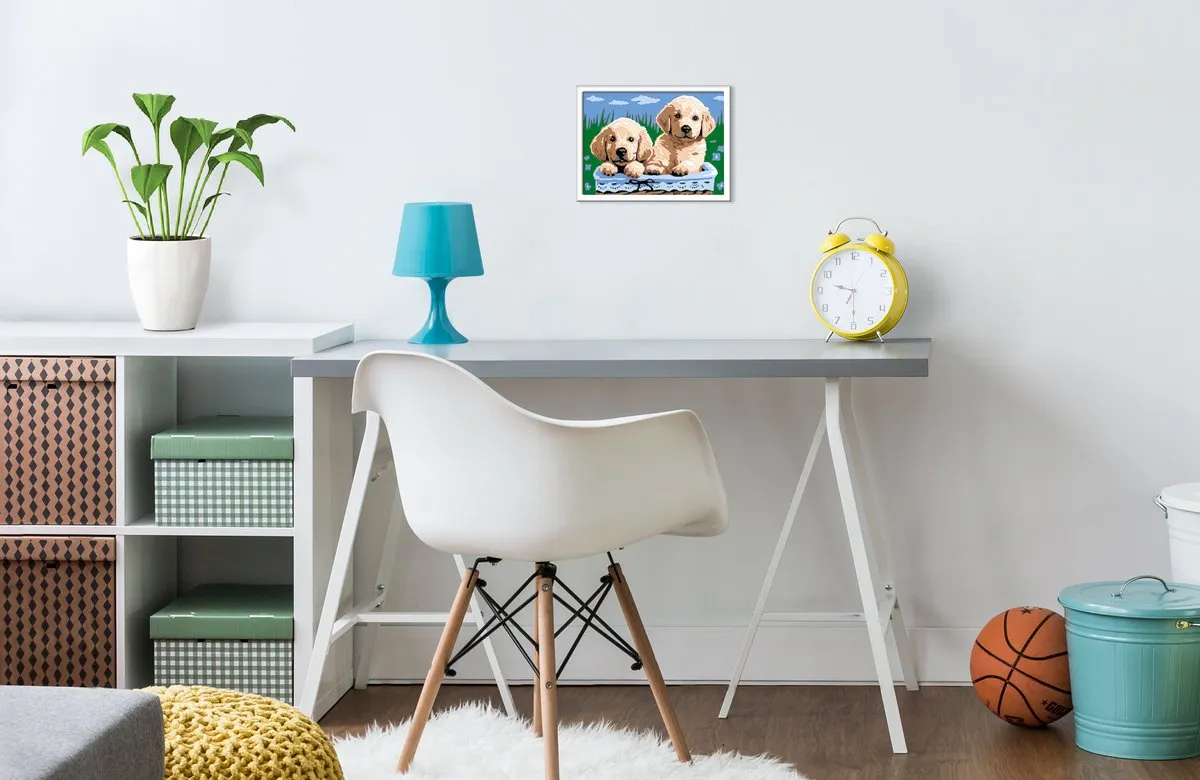 Ravensburger CreArt Cute Puppies Schilderen op nummer - Multicolor