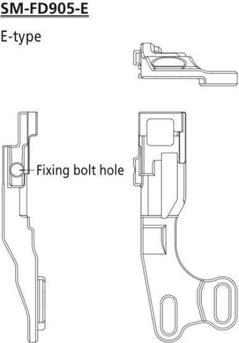Shimano FD-905 Di2 E-Type Adapter - Zwart - afbeelding 2 van 3