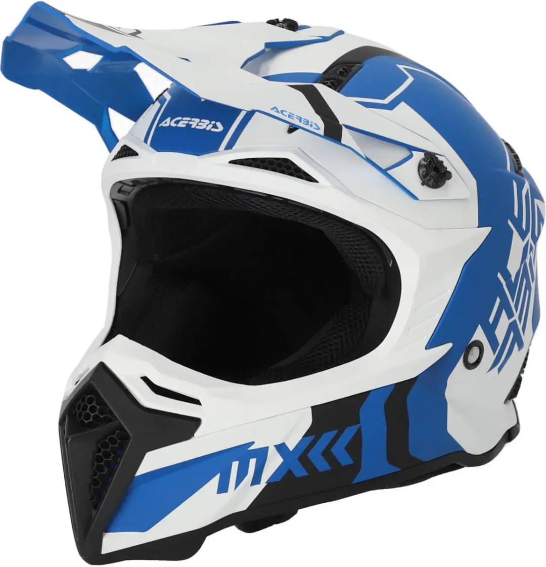 Acerbis Profile 5 Wit Blauw Crosshelm