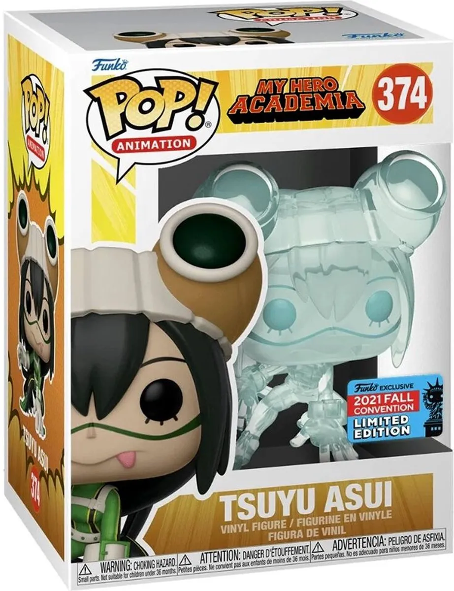 Funko Pop! My Hero Academia Tsuyu Translucent NYCC 2021 #374