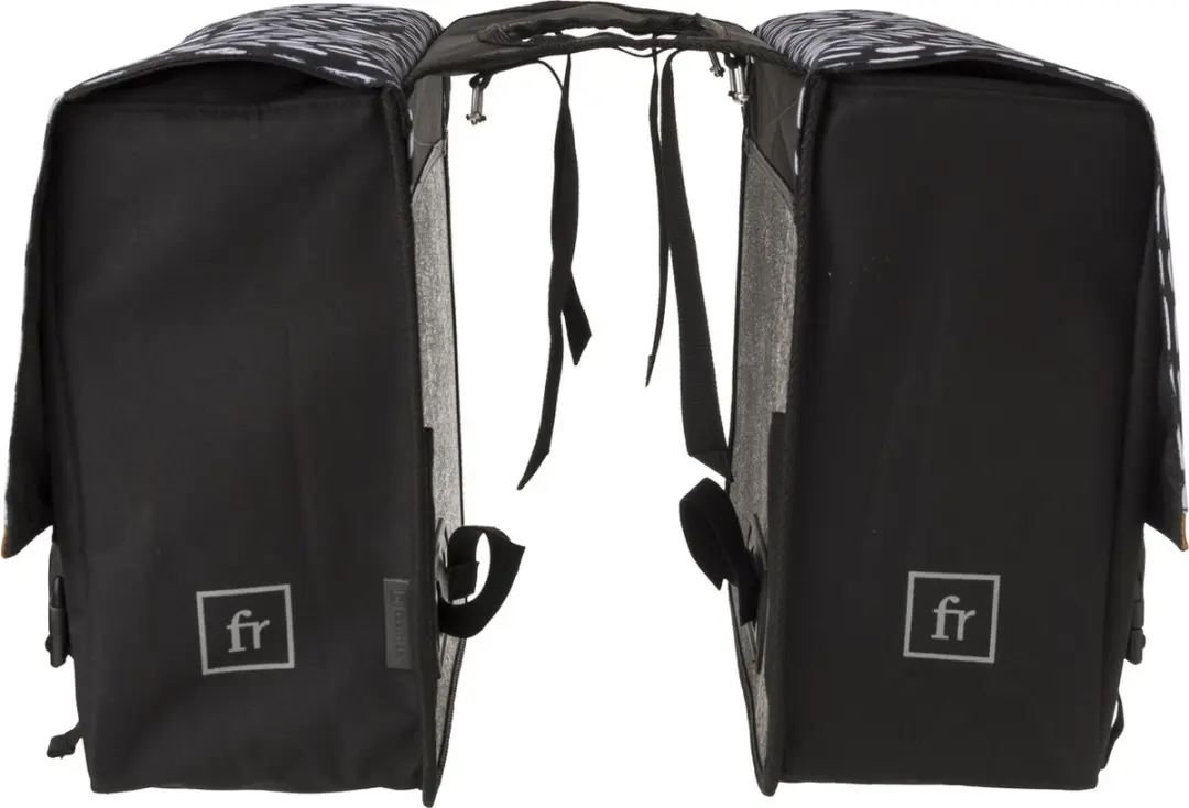 FastRider Nara Dubbele Fietstas - 33L - Zwart - afbeelding 6 van 6