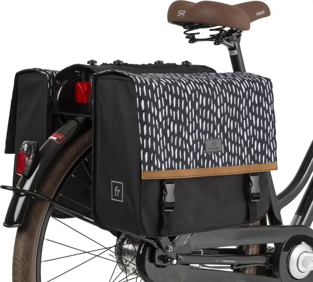 FastRider Nara Dubbele Fietstas - 33L - Zwart - afbeelding 5 van 6