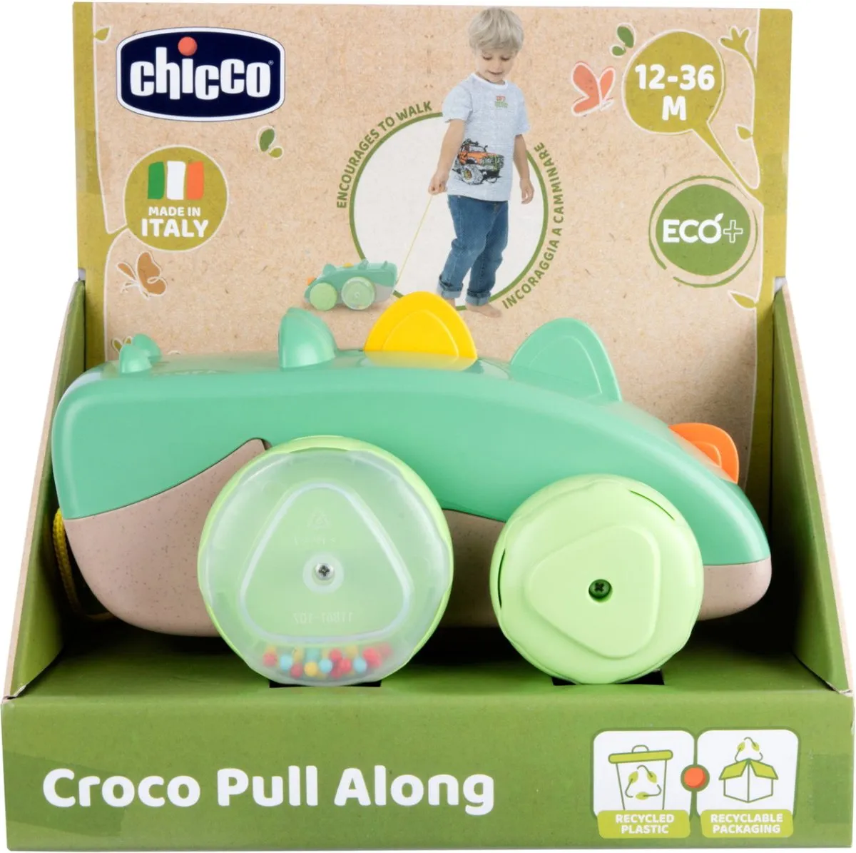 Chicco Krokodil Trekspeelgoed - Groen