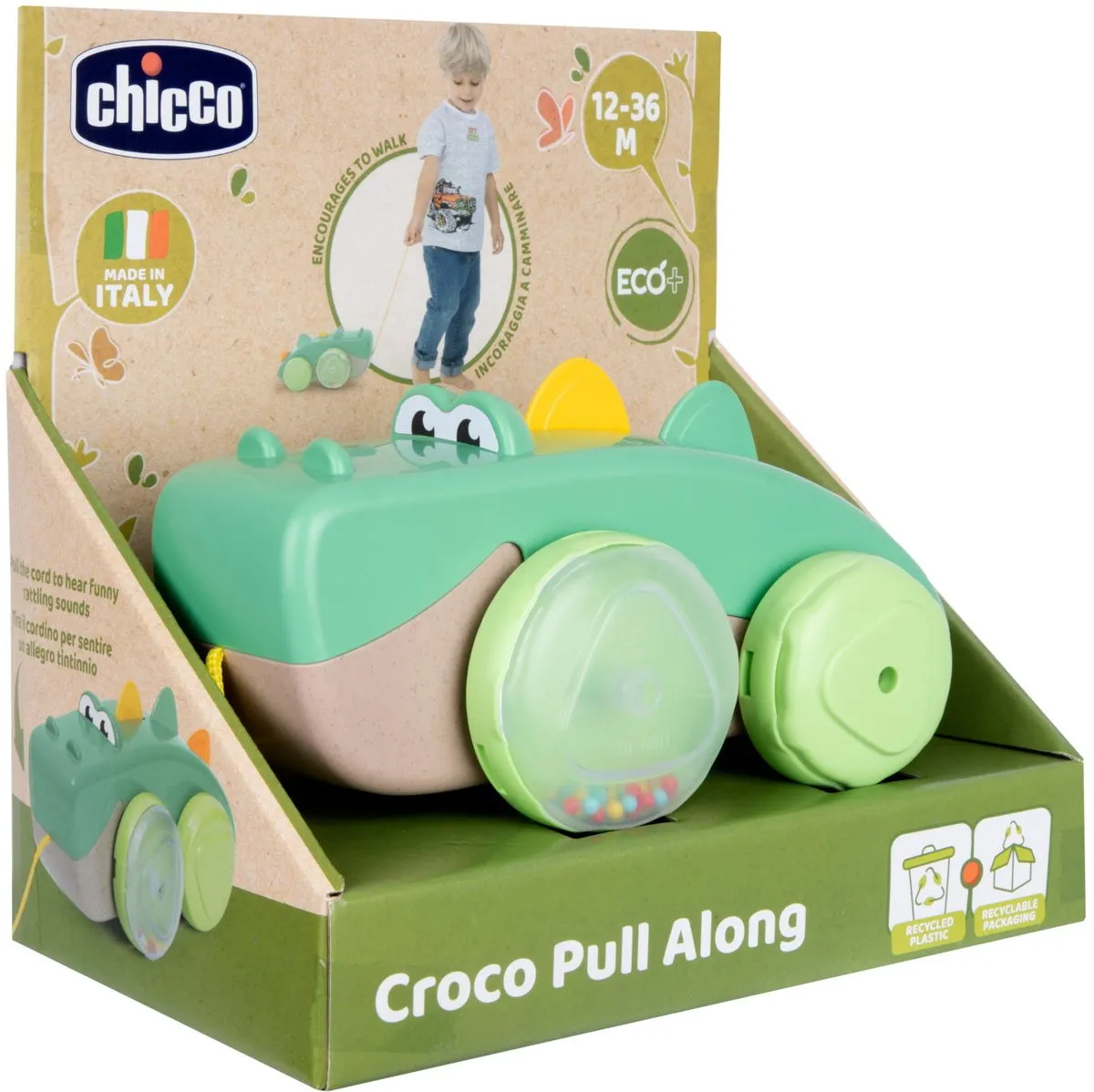 Chicco Krokodil Trekspeelgoed - Groen