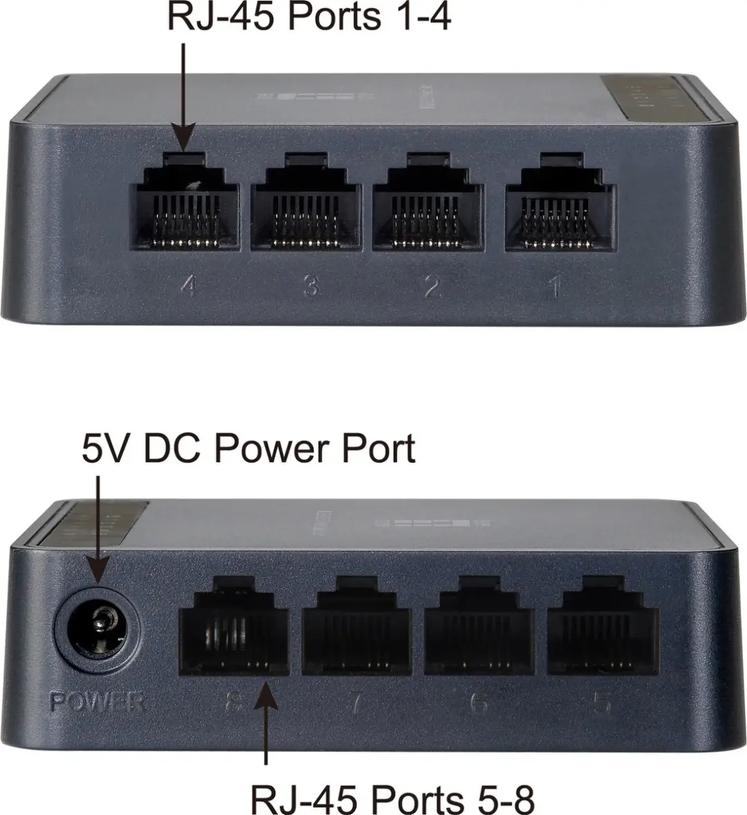 LevelOne FEU-0812 8-Port Fast Ethernet Switch - Zwart