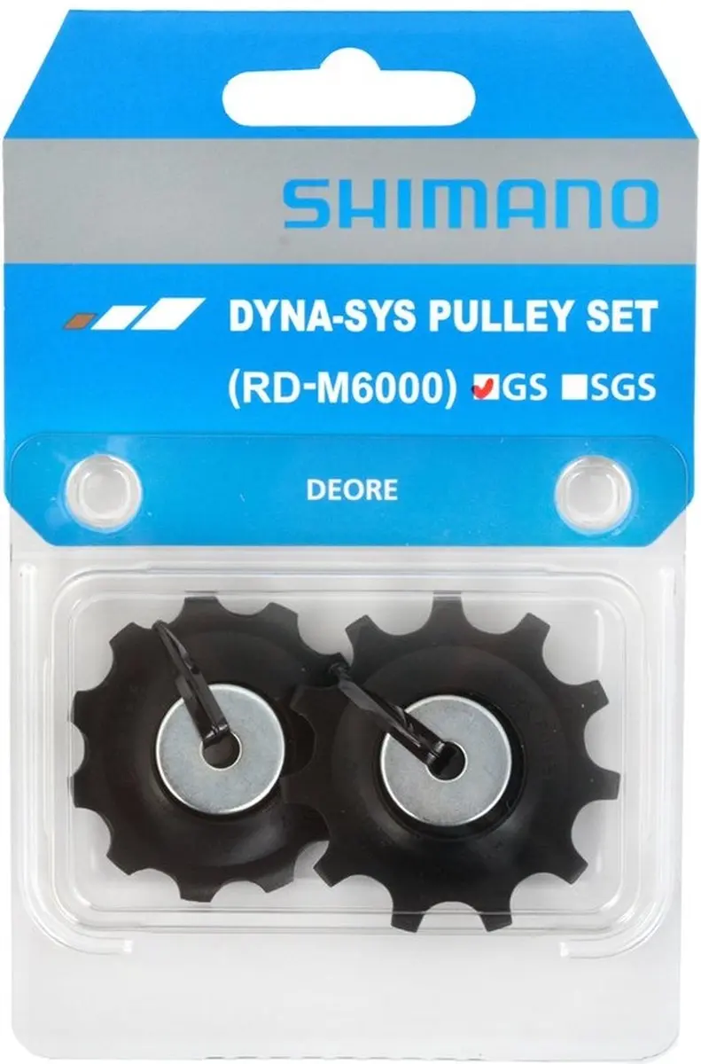 Shimano Deore RD-M6000-GS Derailleurwielset 10s Zwart - afbeelding 2 van 4