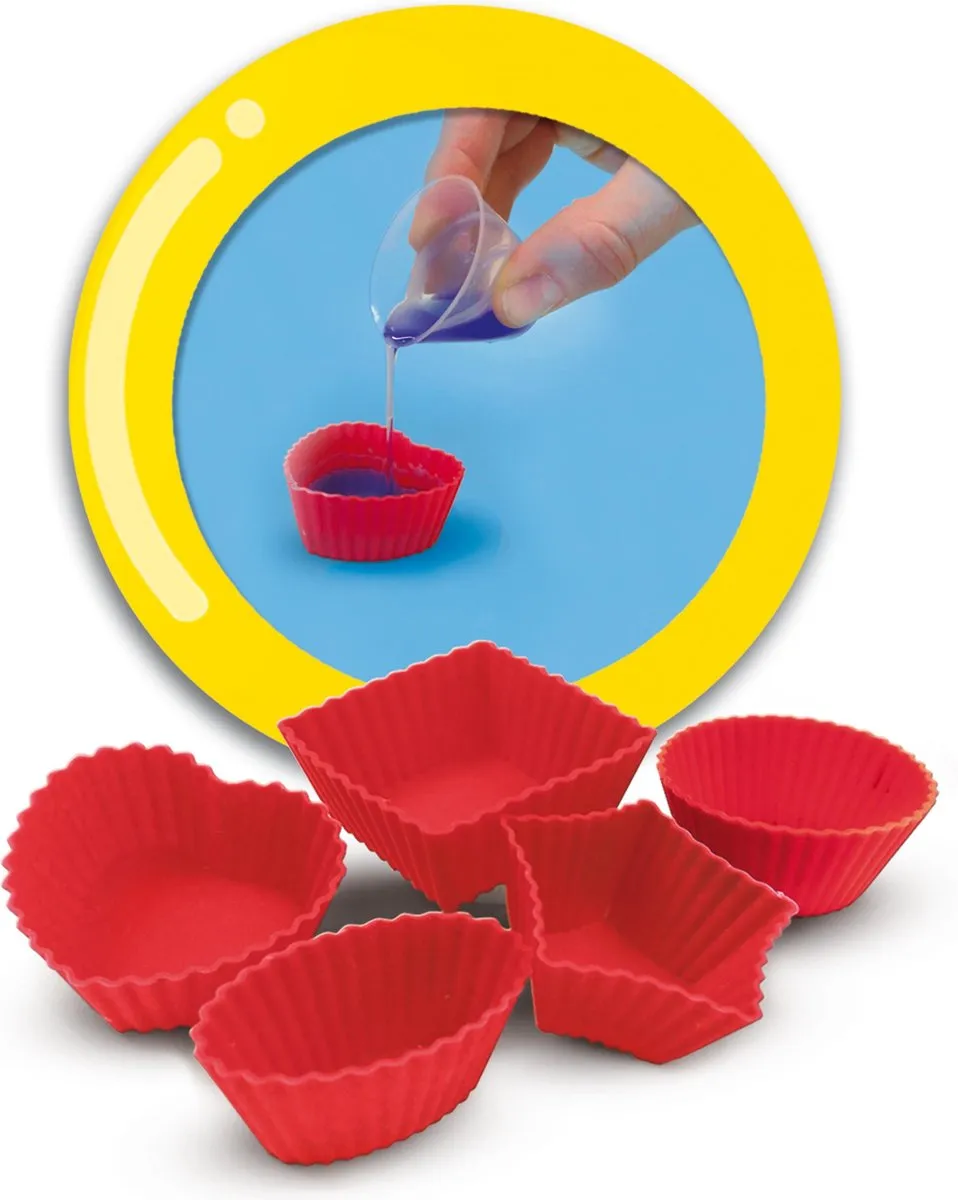 SES Creative Hobby Pink Geurkaarsen Knutselset - 5 Vormpjes 3 Kleuren