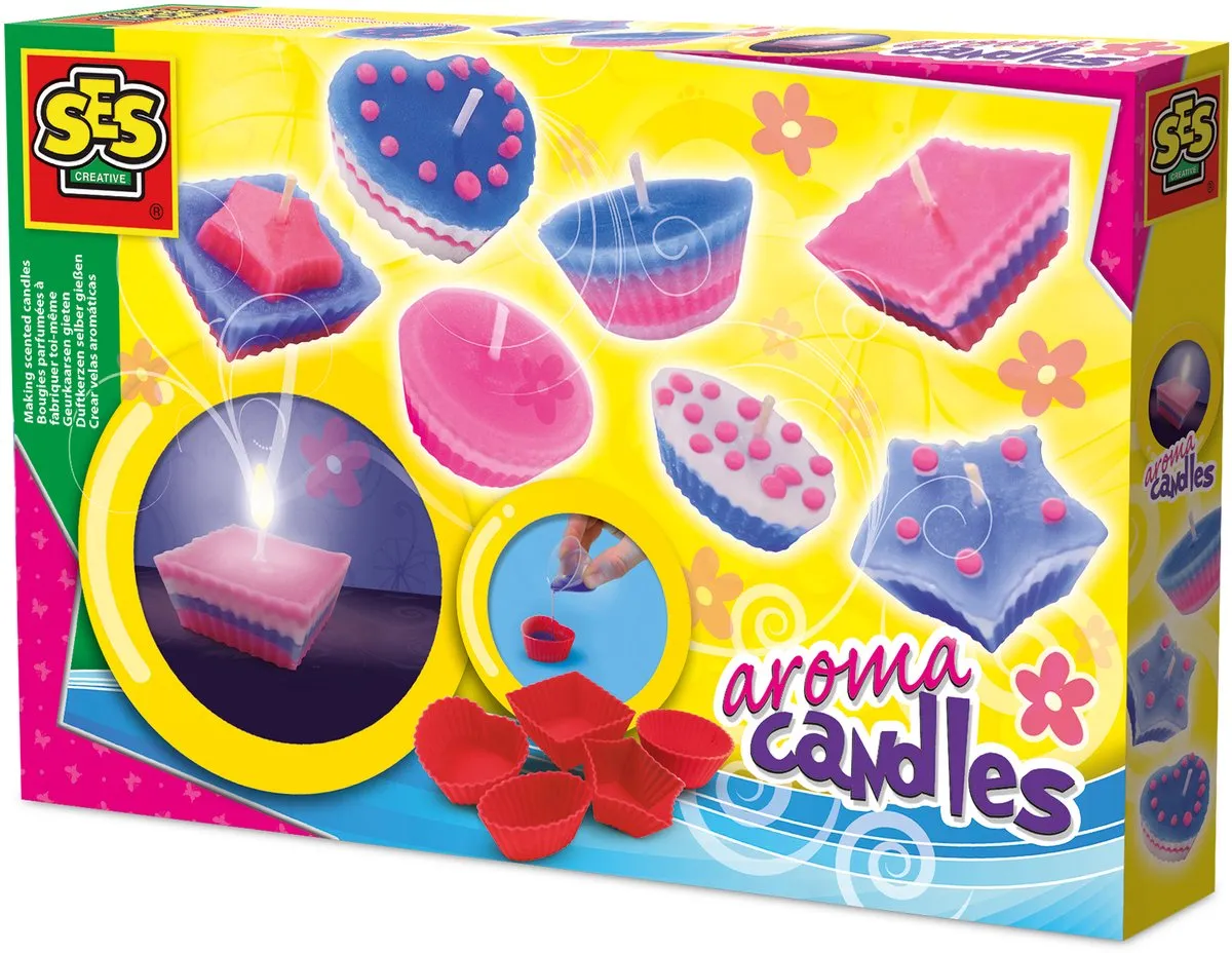 SES Creative Hobby Pink Geurkaarsen Knutselset