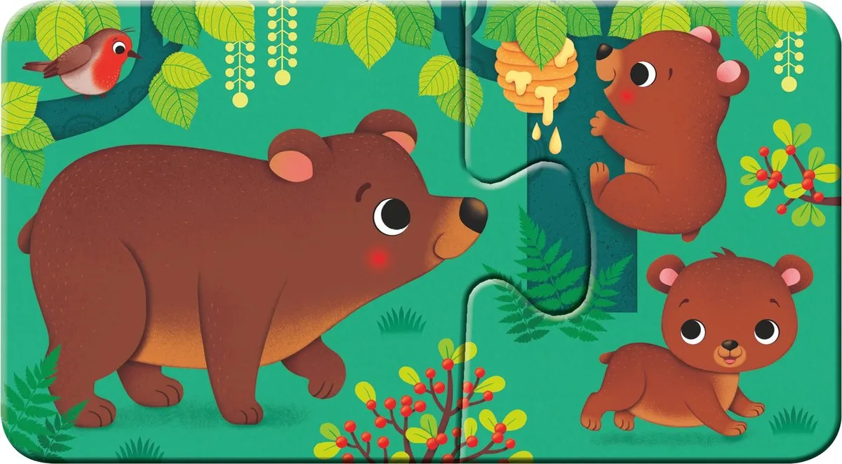 Ravensburger Dieren en hun Kleintjes My First Puzzels 9x2 Stuks - afbeelding 6 van 6