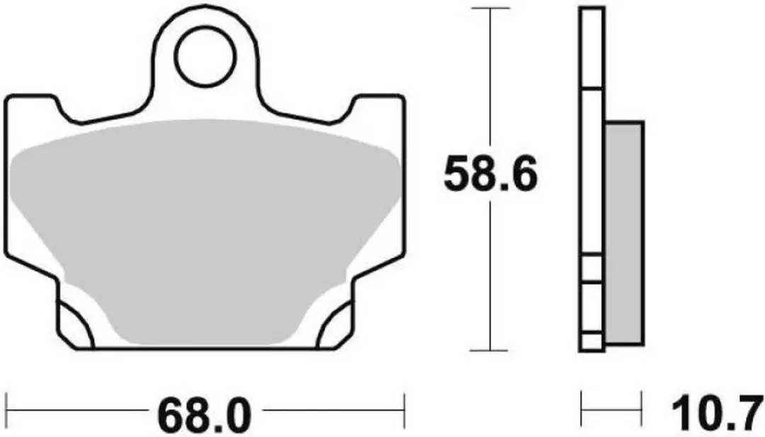 SBS Remblok 550HF - Noir - afbeelding 2 van 2