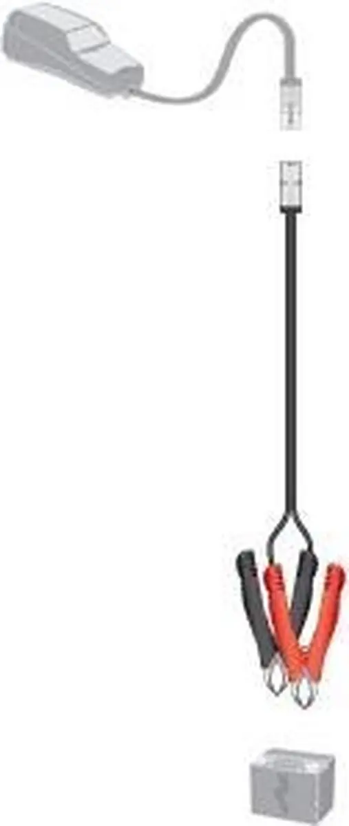 Tecmate Optimate Snoer met Accuklemmen TM74 - 50cm - Zwart - afbeelding 4 van 4
