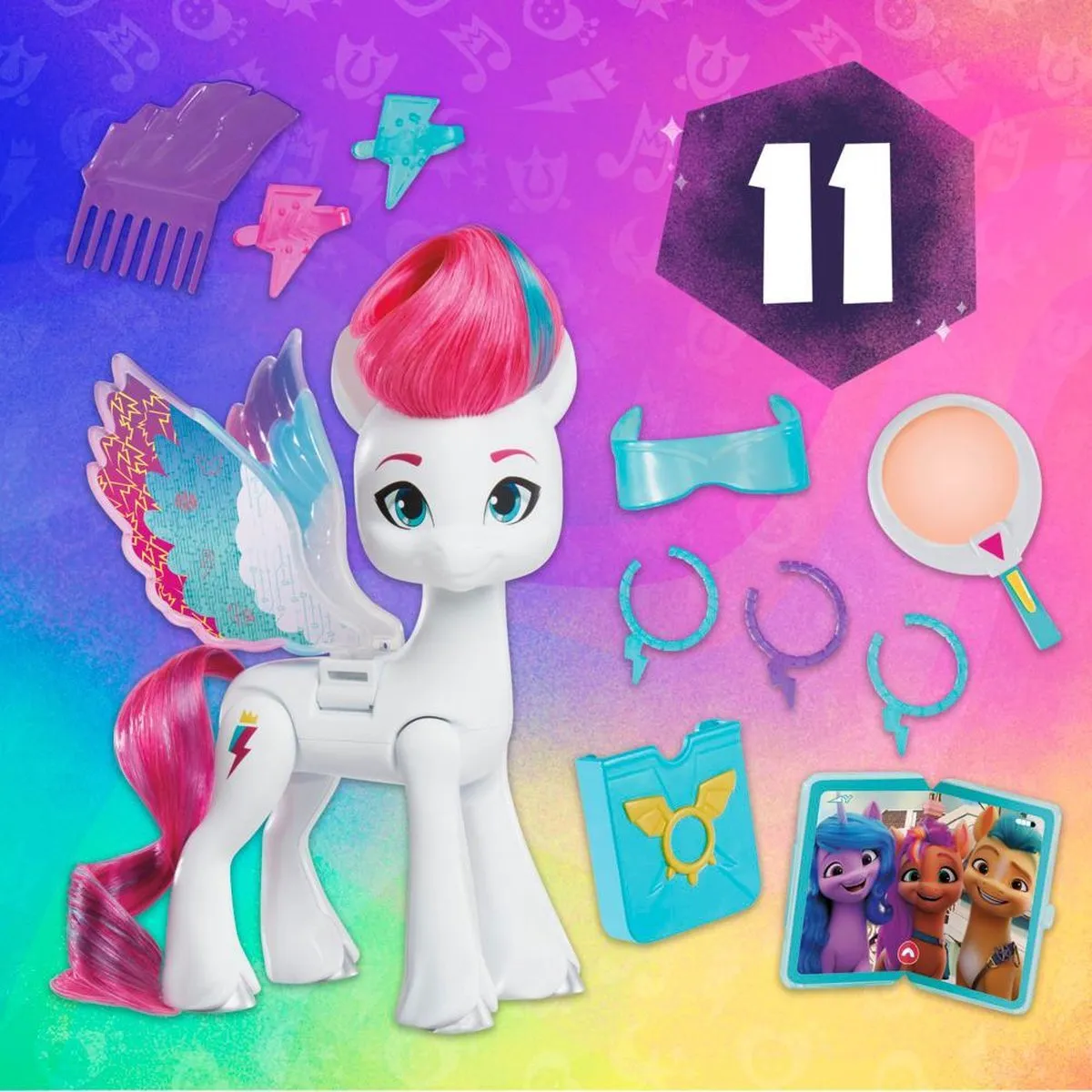 My Little Pony Magische Vleugels Zipp Storm Speelfiguur F6446 - afbeelding 6 van 6